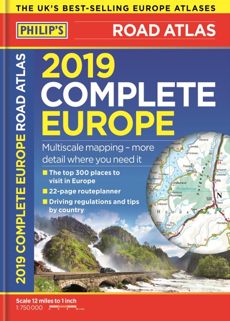 Philip’s 2019 Complete Road Atlas Europe