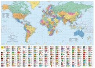 Philip’s RGS World Wall Map (with Flags)