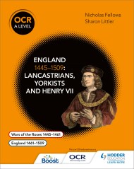 OCR A Level History: England 1445–1509: Lancastrians, Yorkists and Henry VII