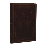 Black Moroccan Bold Mini Unlined Softcover Flexi Journal (240 pages)