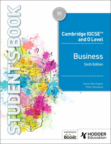 Cambridge IGCSE and O Level Business Studies Sixth Edition Boost eBook